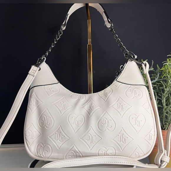 Juicy Couture Good Times Shoulder Bag Juicy Cream Embossed Chain NWT - Picture 4 of 5